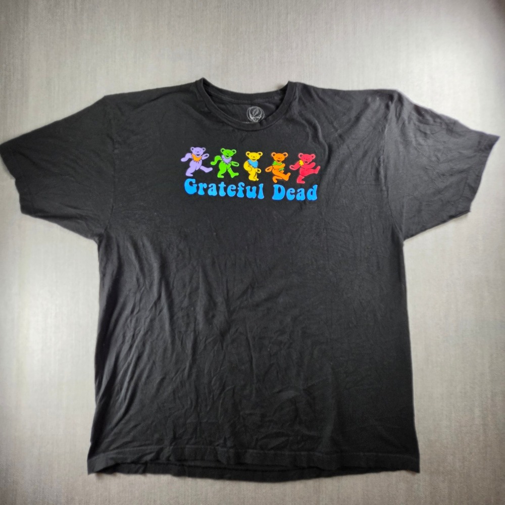 Grateful Dead T-Shirt Mens 3XL Black Dancing Bears Graphic Cotton Tee
